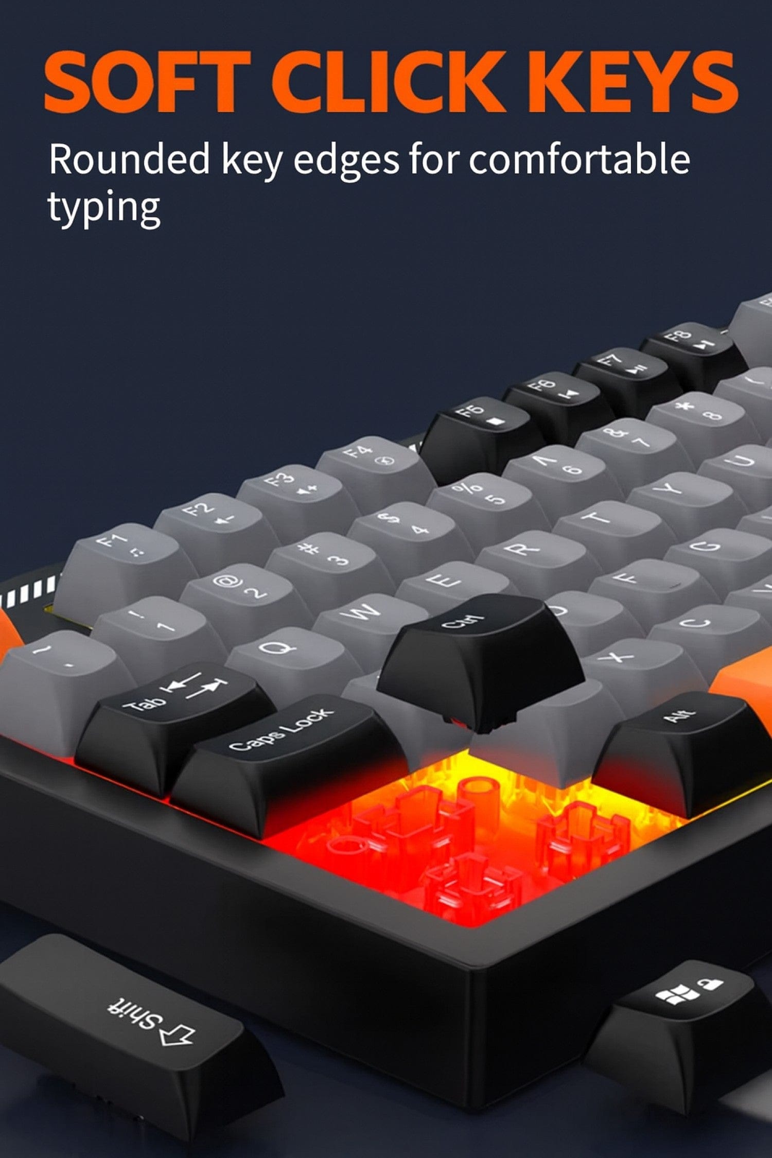 Wired Gaming Keyboard & Mouse Combo - Anti-Ghosting Multi-Key, 7-RGB Backlights