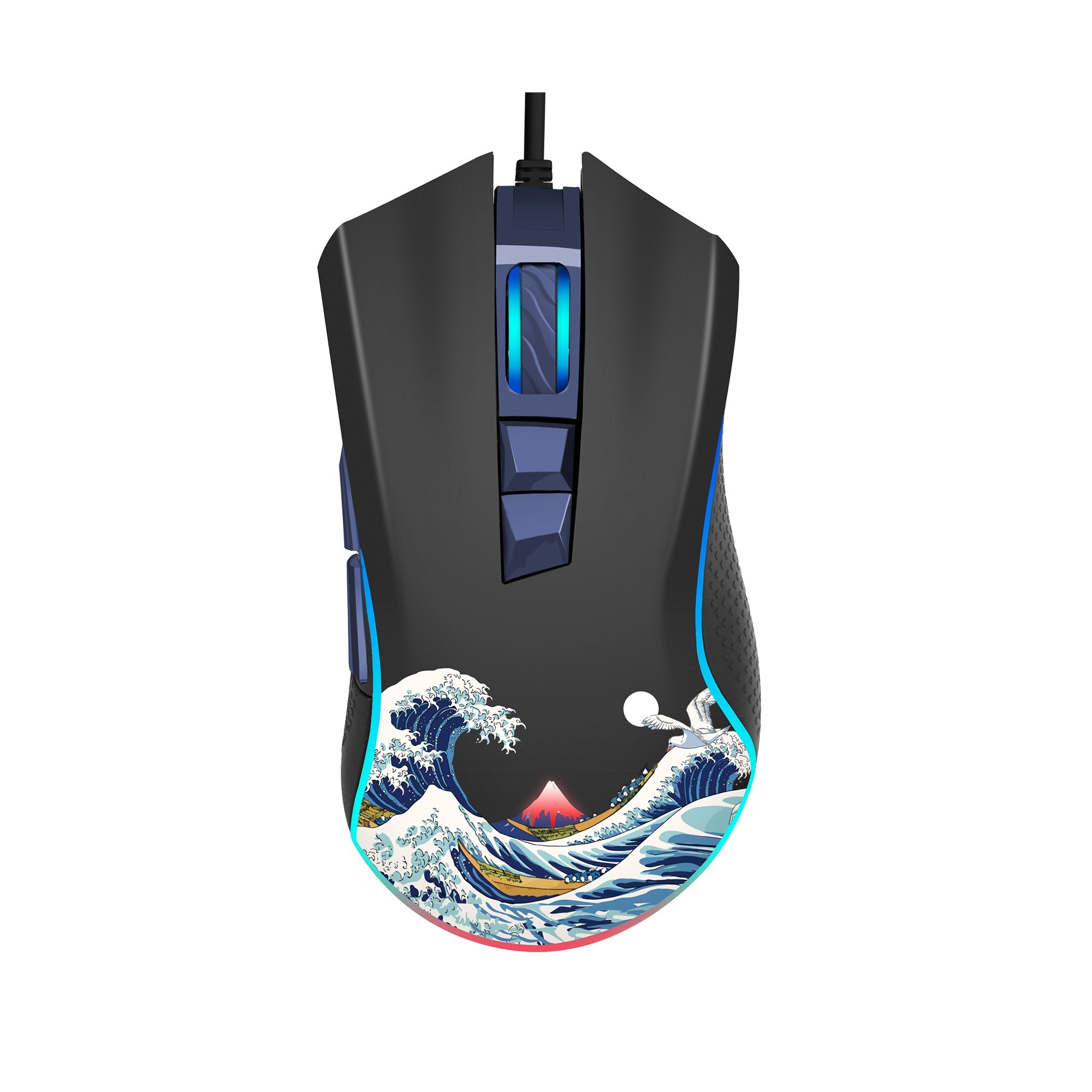 XVX G705 Kanagawa Themed Programmable Wired Gaming Mouse