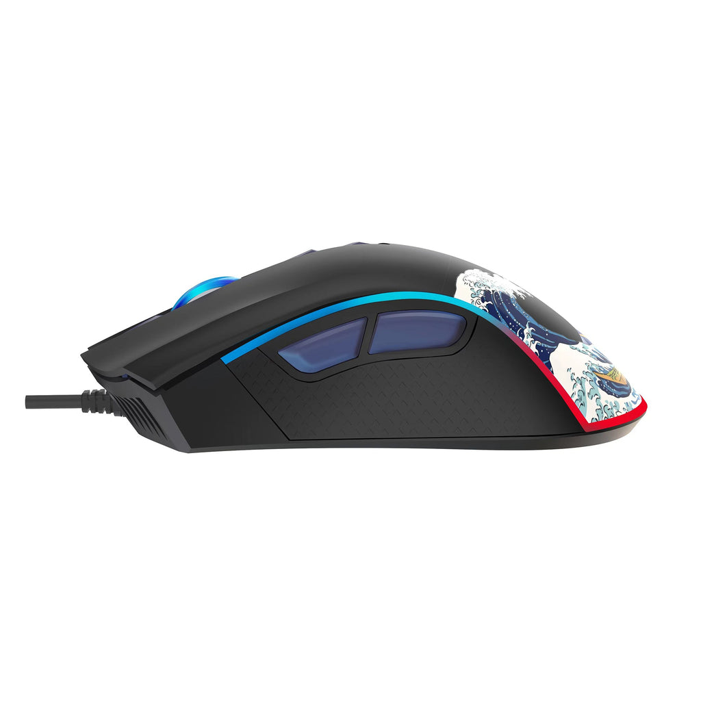 XVX G705 Kanagawa Themed Programmable Wired Gaming Mouse