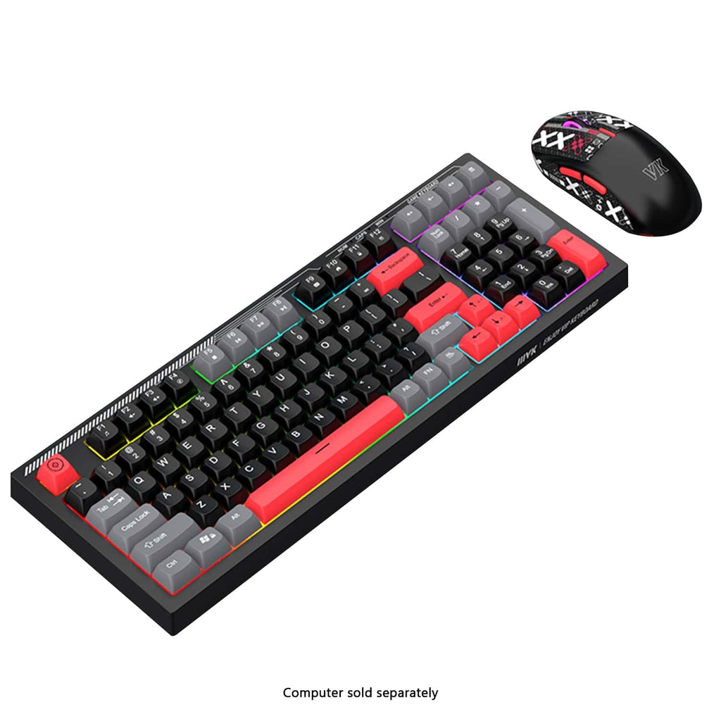 Wired Gaming Keyboard & Mouse Combo - Anti-Ghosting Multi-Key, 7-RGB Backlights