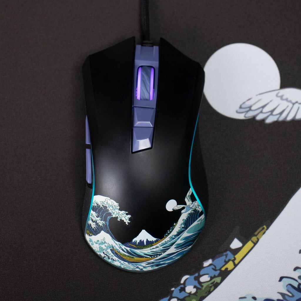 XVX G705 Kanagawa Themed Programmable Wired Gaming Mouse