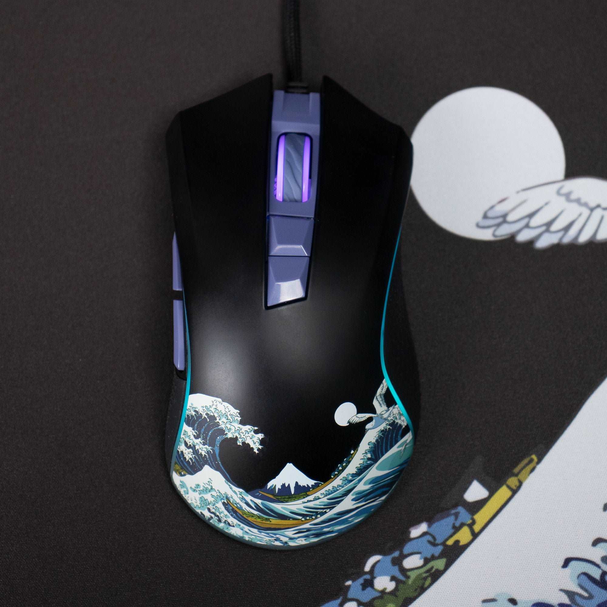 XVX G705 Kanagawa Themed Programmable Wired Gaming Mouse
