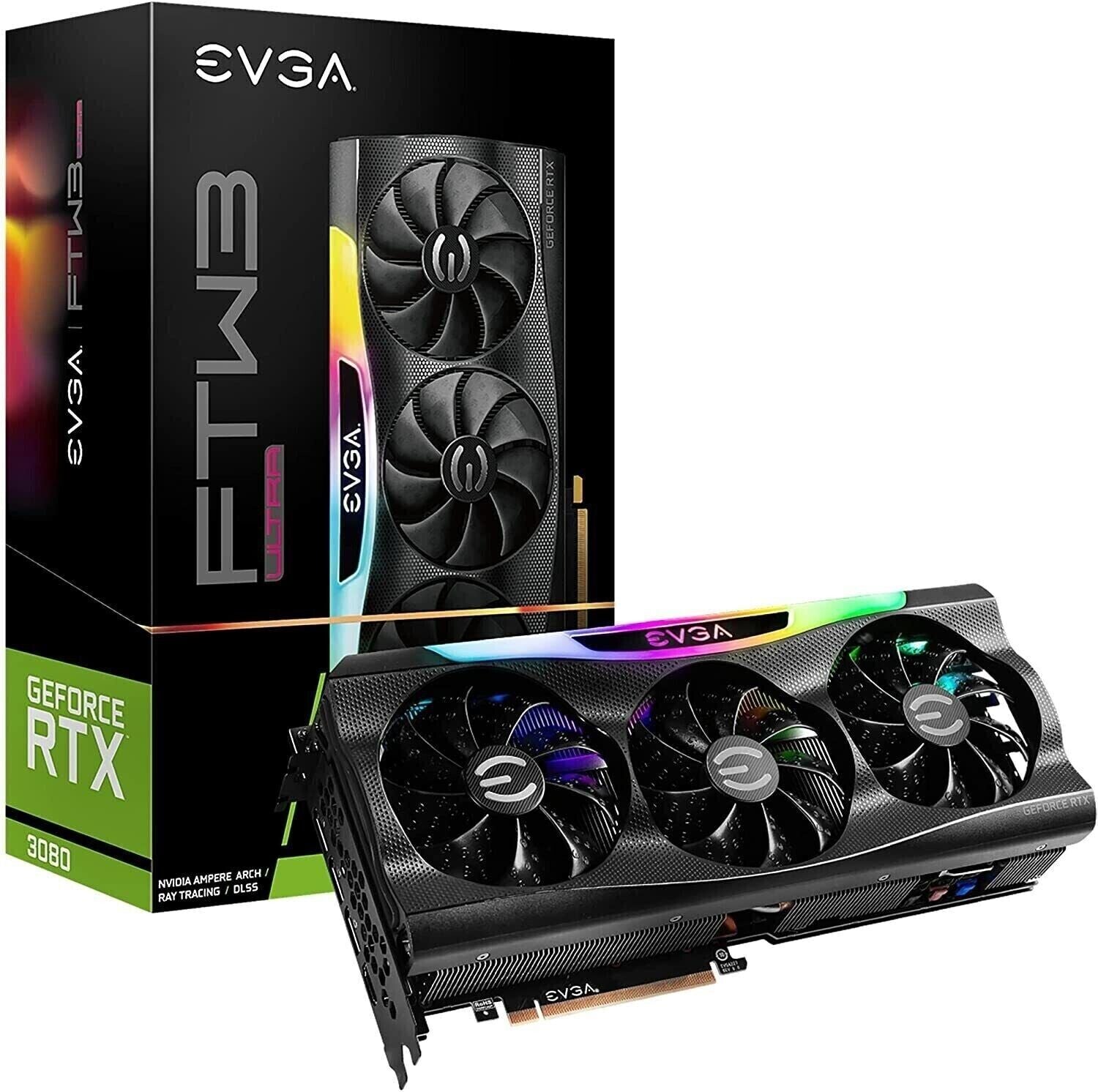 EVGA GeForce RTX 3080 FTW3 ULTRA GAMING 10GB GDDR6X Graphics Card (Open Box)